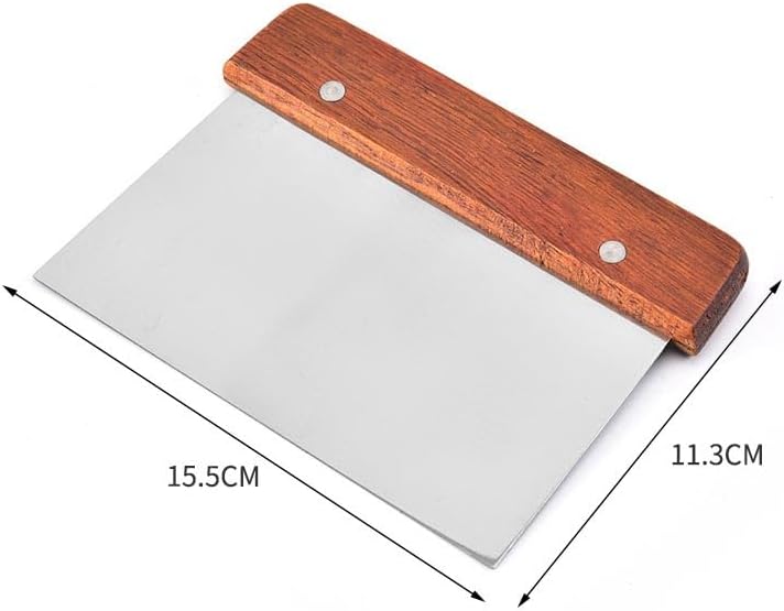 Stainless Steel Scraper & Chopper (2 Pack), Stainless Steel Dough