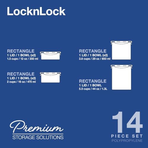 LOCK & LOCK Easy Essentials Food Storage lids/Airtight containers, BPA