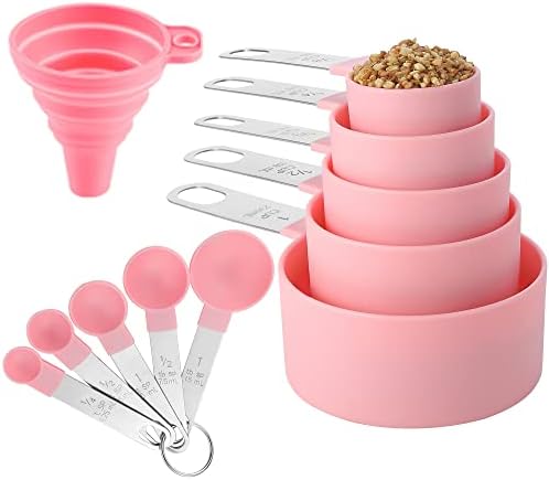 Measuring Cups and Spoons Set of Huygens Kitchen Gadgets 10 Pieces