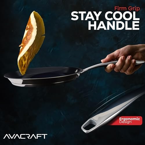 AVACRAFT 10 Inch PFAS-Free Ceramic Nonstick Crepe Pan