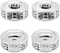 QWORK Tea Kettle Warmer, 4 Pack Brushed Stainless Steel Kettle, Hollow