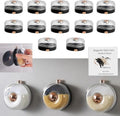 Magnetic Spice Jars for Refrigerator, Shaker Lids, 4 oz, Set of 12