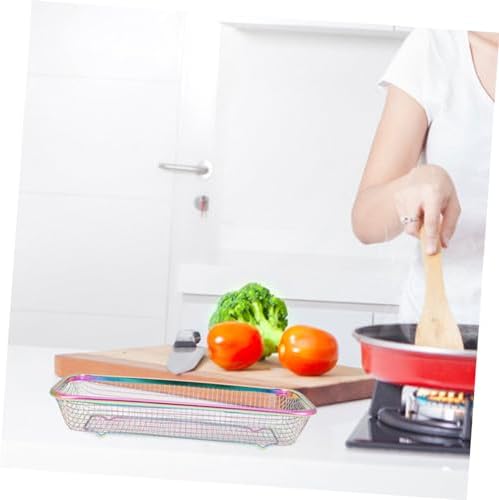 Stainless Steel Utensil Basket 2pcs for Spoons Forks Cabinet