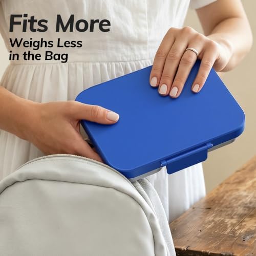 HOMEKOL Stainless Steel Lunch Box for Kids, 3-Compartment