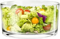 KITEISCAT Glass Salad Bowl - Versatile 118oz Trifle and Fruit Bowl