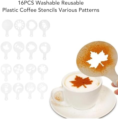 Luocute 51mm Stainless Steel Coffee Tamper Set with Latte Art Pen