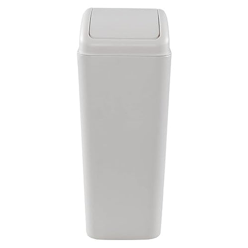 3.5 Gallons/14 Liter Small Trash Can, Plastic Swing Lid Garbage Bin，9.8" x 6.6" by Leendines