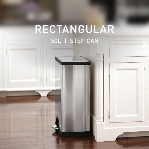simplehuman 50 Liter Rectangular Kitchen Step Trash Can