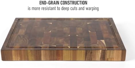 Calphalon Edge Guard Acacia Cutting Board, 20 x 15 Inches
