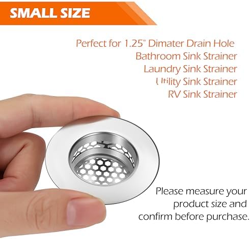 Bathroom Sink Strainer, Bathtub Lavatory Sink Drain Strainer Hair
