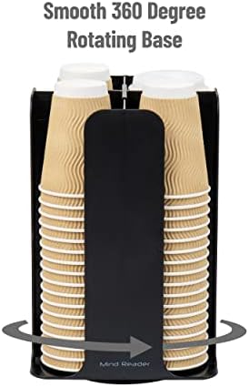 Mind Reader Cup and Lid Carousel, Black