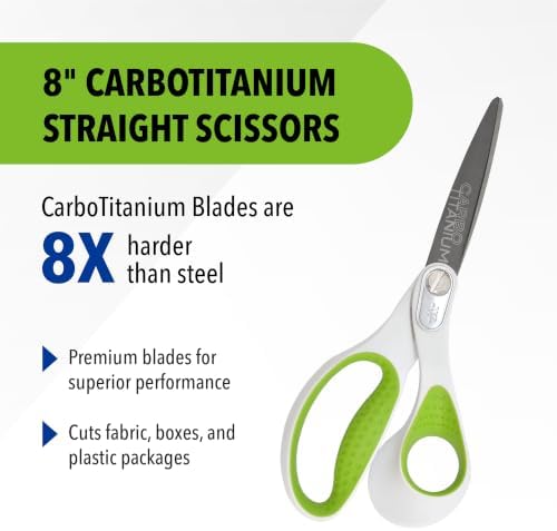 Westcott Heavy Duty CarboTitanium-Bonded 8" Straight Scissors
