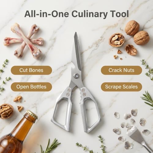 Kitchen Shears Set, All Purpose Heavy Duty Poultry Shears, Sharp