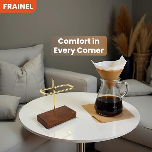 Walnut Wood Coffee Filter Holder, Cone Filter Paper Stand, Coffee