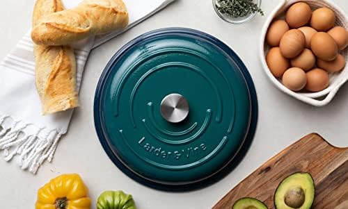 Larder & Vine 6-Piece Enameled Cast Iron Pan Cookware Sets, Includes