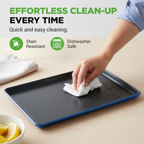 NutriChef 8-Piece Nonstick Stackable Bakeware Set - PFOA, PFOS, PTFE