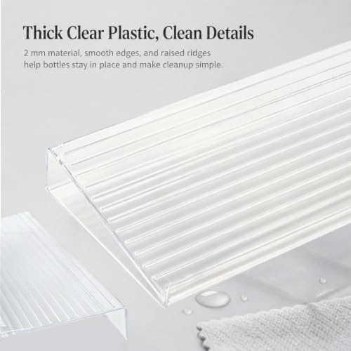 Clear Spice Drawer Organizer, 4 Tier- 8 Packs, Expandable From 11" to