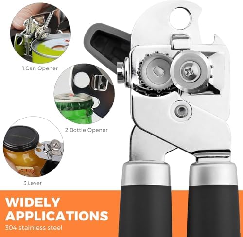 Multifunctional Stainless Steel Manual Can Opener and Bottle Opener
