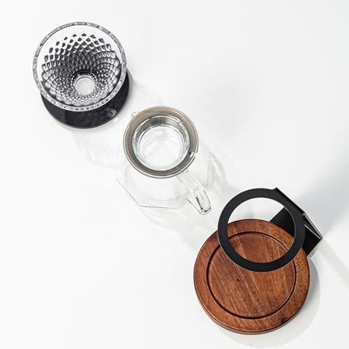 Stylish Coffee Dripper Set with Metal Stand for Pouring Over