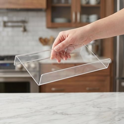 ARTIBETTER 4pcs Adjustable Spice Drawer Organizer Insert, Acrylic Rack