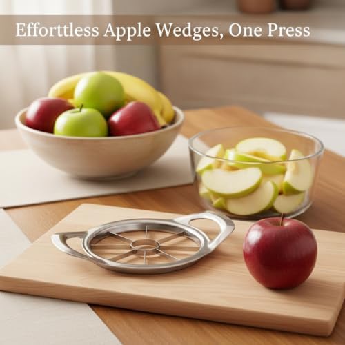 Stainless Steel Apple Slicer and Corer, Fruit Cutter for Uniform
