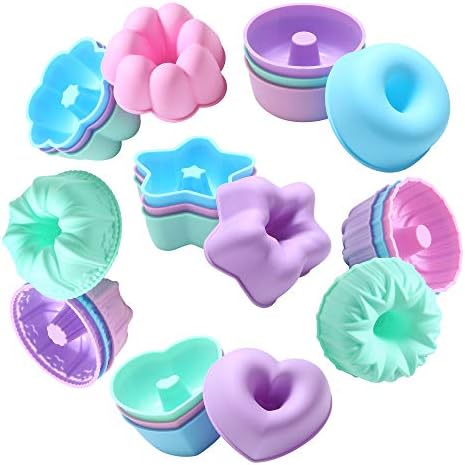 To encounter 24Pack Silicone Molds, Nonstick 3 inches Donut Mold