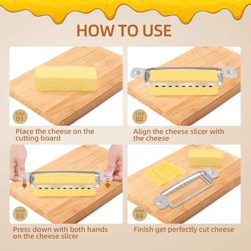 Stainless Steel Butter Slicer, 1/4-Inch Slices