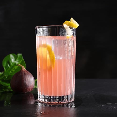 Royalrose Premium VertiLine 13.5oz Highball Glasses Set of 6