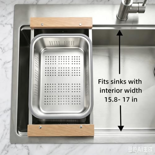 Over-the-Sink Colander and Dish Basin Combo
