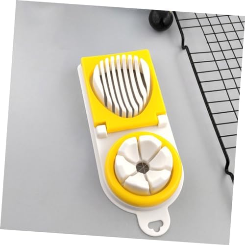 Manual Egg Slicer with Stainless Steel Blades for Home Use
