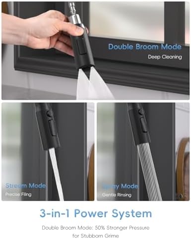 APPASO Black Touchless Kitchen Faucet with Pull-Down Sprayer