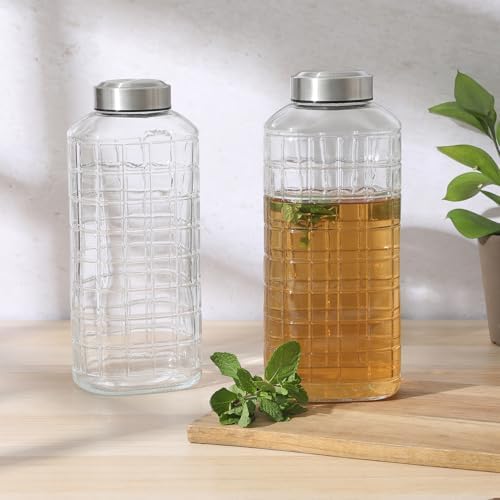 Gibson Home Whistler Peak 2 Pack 60 OZ (1.8 Liters) Large Embossed