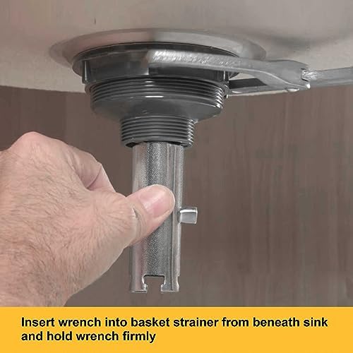 Hanpex Double-Sided Kitchen Sink Strainer Basket Wrench