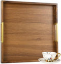 Large Ottoman Tray for Living Room & Coffee Table, Decorative Acacia