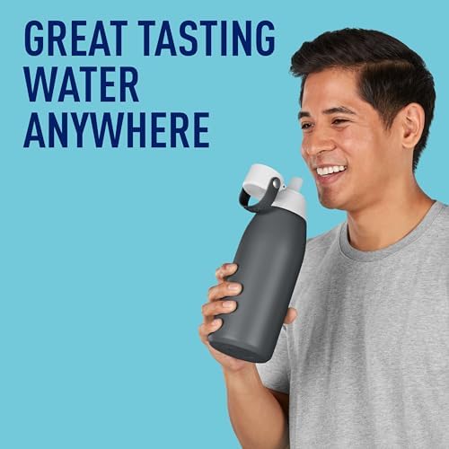 Brita Stainless Steel Premium Filtering Water Bottle, BPA-Free