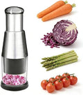 Manual Food Chopper, Stainless Steel Garlic Mincer