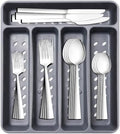 21 Pcs Kitchen Silverware Set with Organizer Tray Fork Spoon Knife