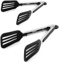 Stainless Steel Cooking Tongs, 9 and 12 Inch