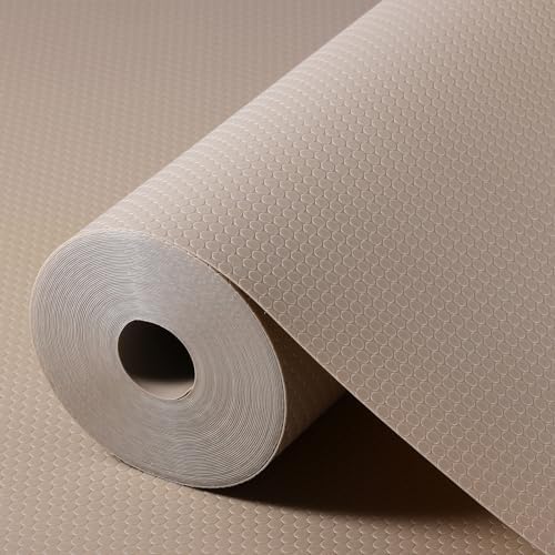 Shelf Liners for Kitchen Cabinet, Cupboard Non Adhesive Beige 17.5"×