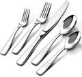18/10 Silverware Set for 8, Heavy duty Stainless Steel Flatware Cutlery Set