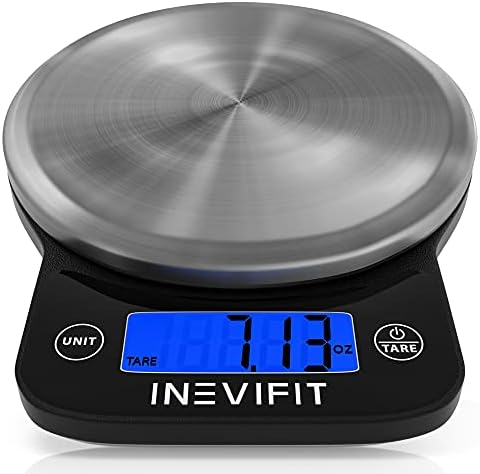 INEVIFIT Digital Kitchen Scale, Highly Accurate Multifunction Food