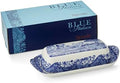 Spode Blue Italian Butter Dish, Fine Porcelain Covered Butter Holder