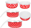 BESTonZON Food Storage Bowl Set with Lids 5-Pack 8.45 to 33.81 Oz