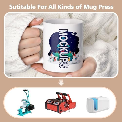 Dmsky Sublimation Coffee Mugs Tazas para Sublimar 11 oz Blank Bulk