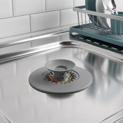 4pcs Anti Clog Drain Cover with Built in Hair Catcher