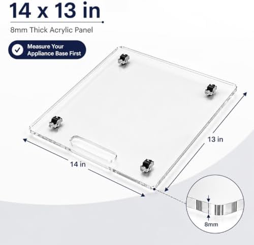13 x 14 Acrylic Appliance Slider Tray for Coffee Maker