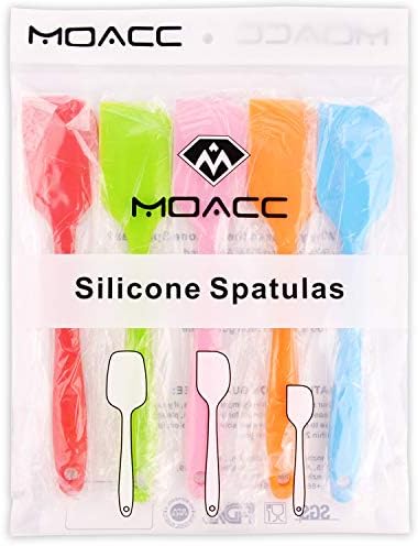 Silicone Spatulas, Small Rubber Spatula With Solid Stainless Steel