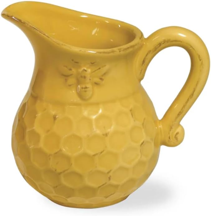 Boston International Embossed Stoneware Cream and Sugar Set, 2-Piece