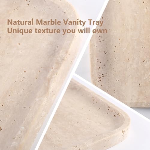 Marble Vanity Tray, Beige Stone