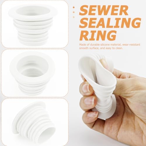 Drain Pipe Seal Hose Silicone Plug Sewer Sealing for Kitchen Bathroom